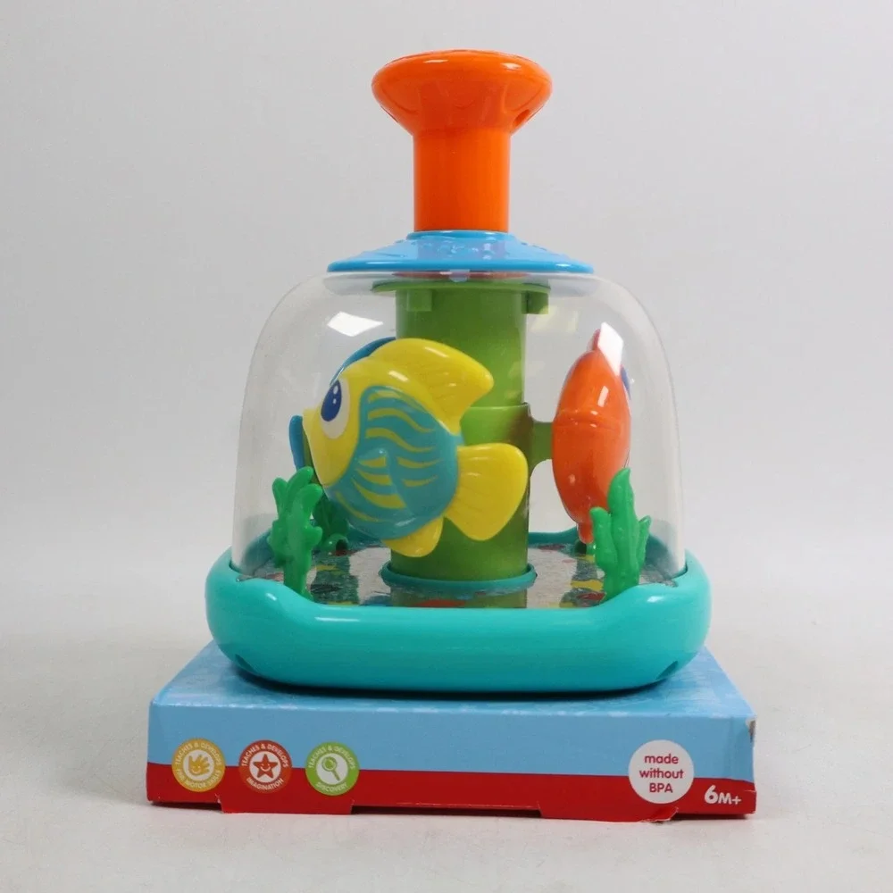Playright Aquarium Push & SpinColorful Spinning Fishes 6M+ Baby Toy